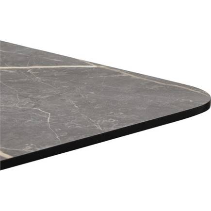 Coco Maison Brest bistrotafel marble light grey 120x75cm Goud